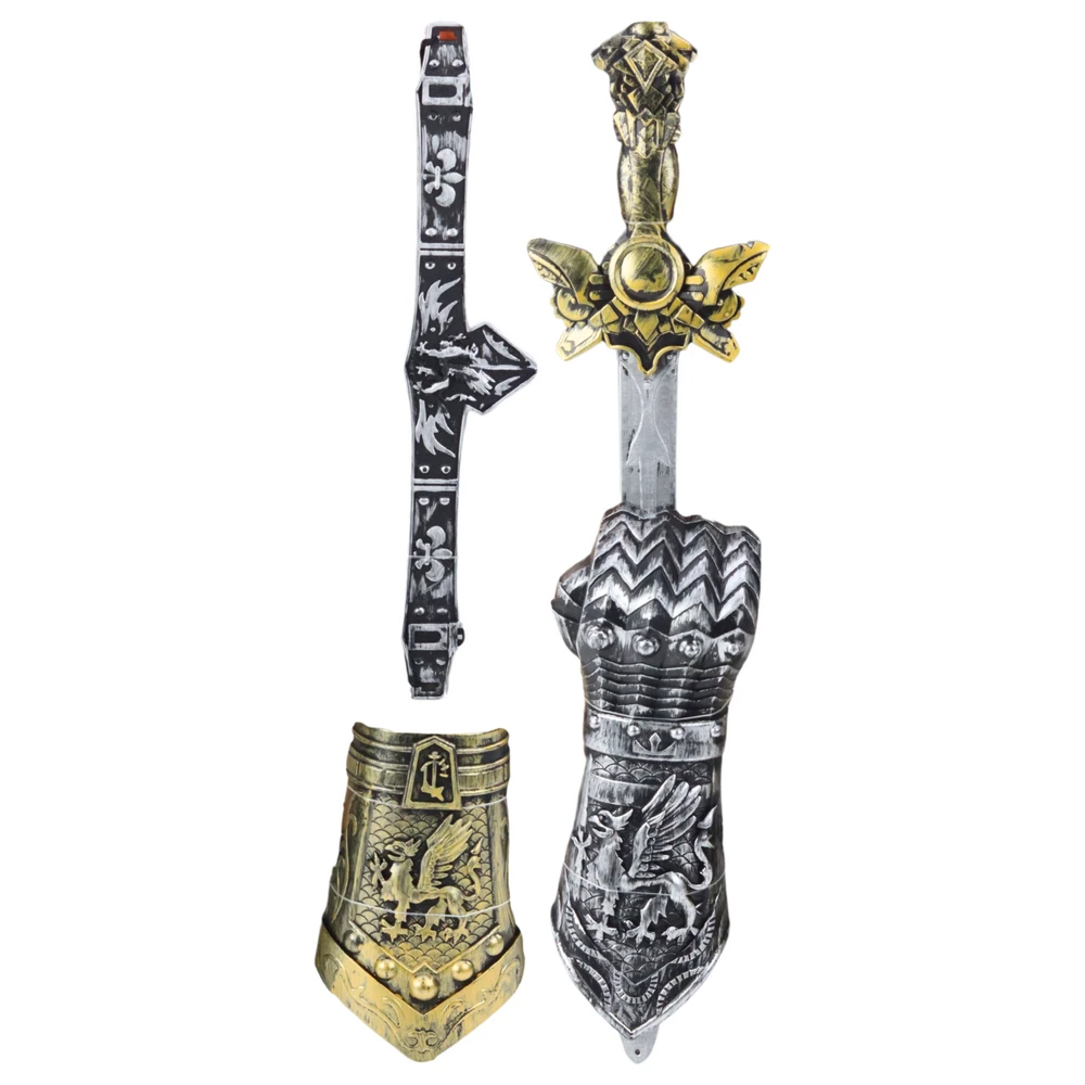 Lean Toys Riterio Rinkinys „Gladiatorius“ su Kalaviju ir Šarvais