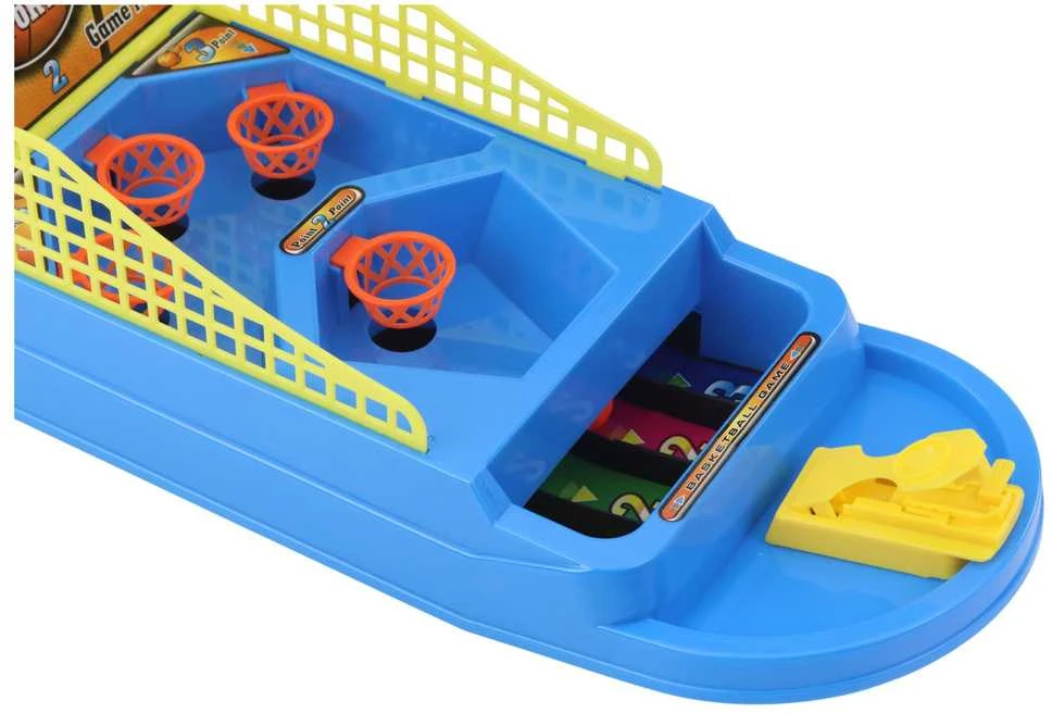 Arkadinis krepšinio žaidimas su kamuoliukų paleidimo įrenginiu Lean Toys