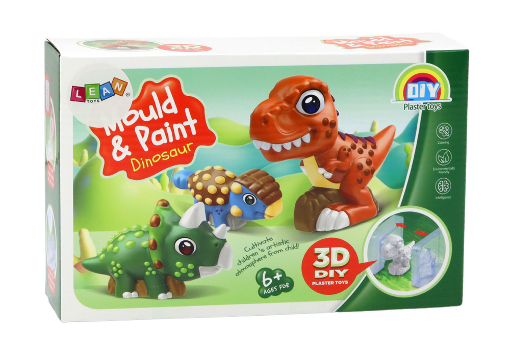 Zestaw 3D dinozaurų kūrybinis rinkinys vaikams