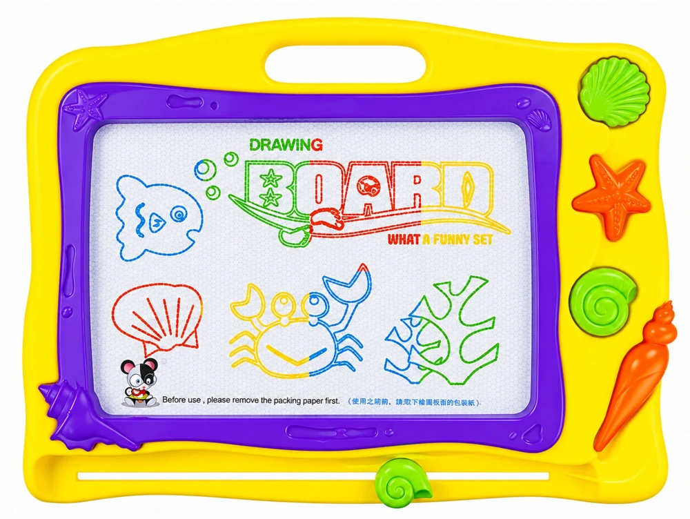 Lean Toys Piešimo lenta su antspaudais ir spalvingu fonu