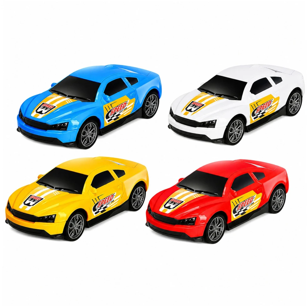 Lean Toys Transporteris su 4 automobiliais