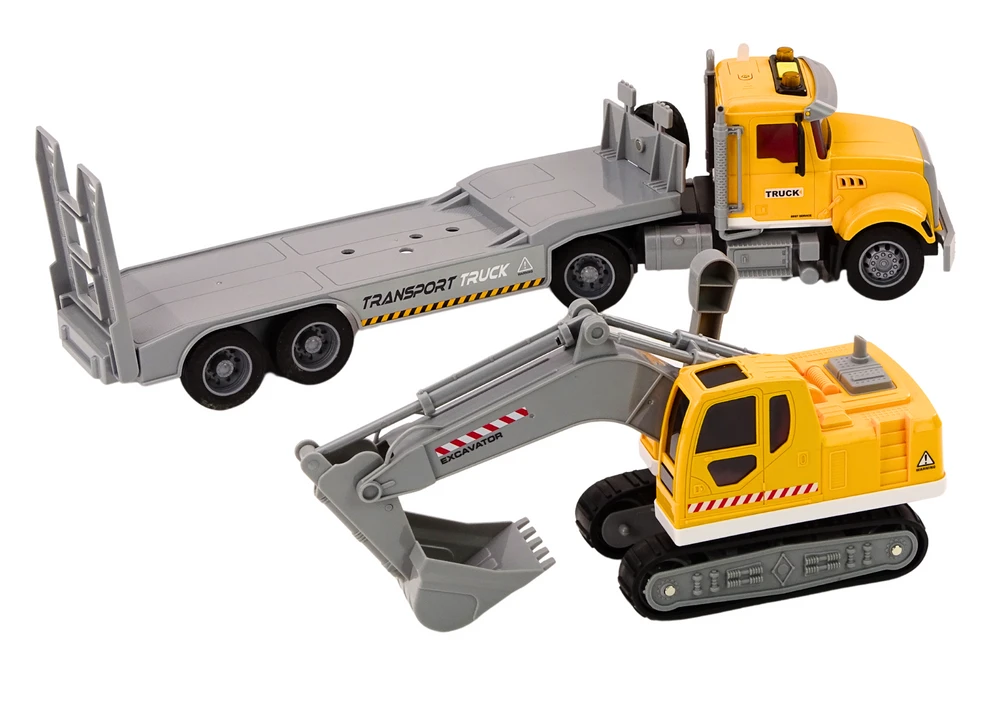 Lean Toys Ekskavatorius, geltonas