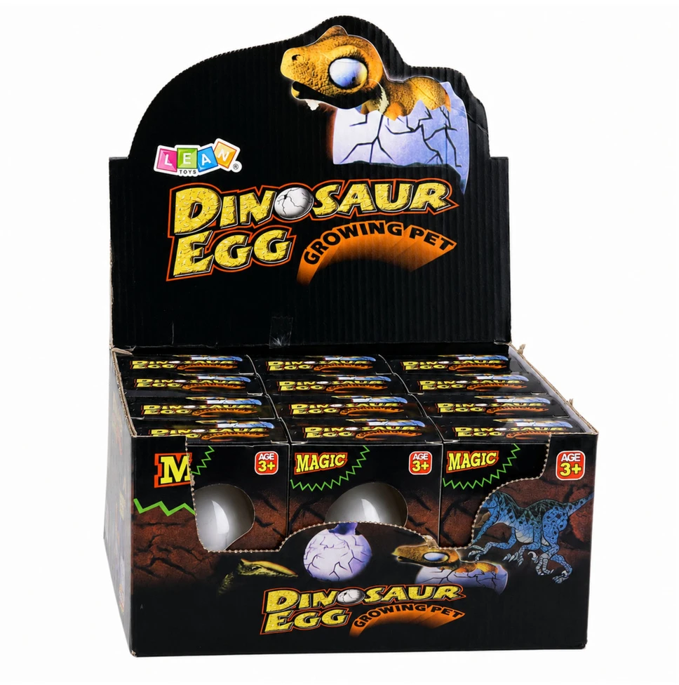 Lean Toys Magiczne Jajo Wykluwający Się Dinozaur W Wodzie Jajko Balta 6,5 CM