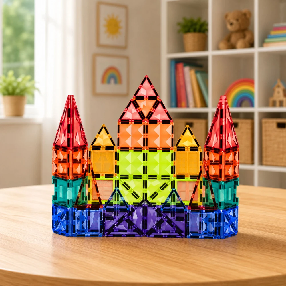 Lean Toys Magnetiniai blokeliai 73 vnt.