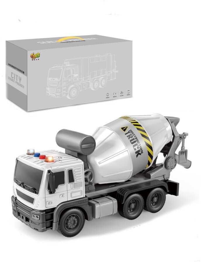 Lean Toys Žaislinis betono maišytuvas su šviesomis ir garsais