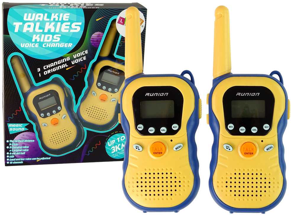 Lean Cars Vaikiškos racijos Walkie Talkies, 5,5x15x2,5 cm