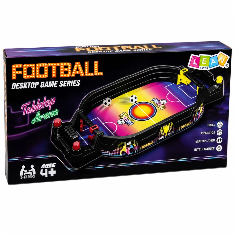 Lean Toys Stalo futbolo žaidimas 2 žaidėjams, 26 × 12,5 cm