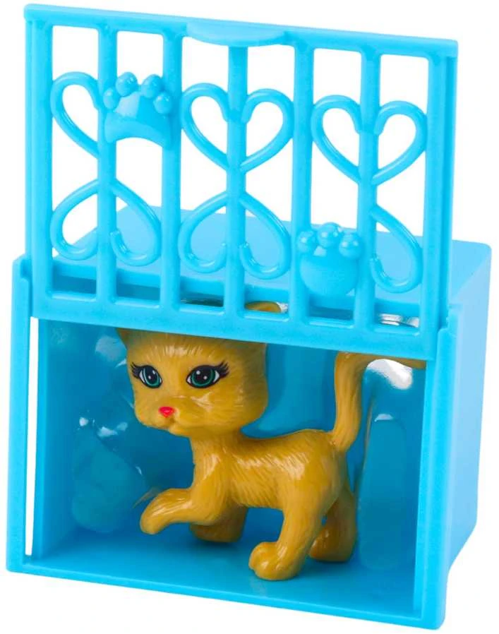 Lean Toys Lėlė su priedais ir vežimėliu, 14 cm