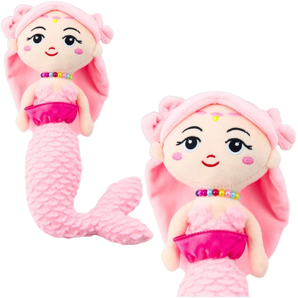 Lean Toys Pliušinis žaislas - rožinė undinėlė, 32 cm