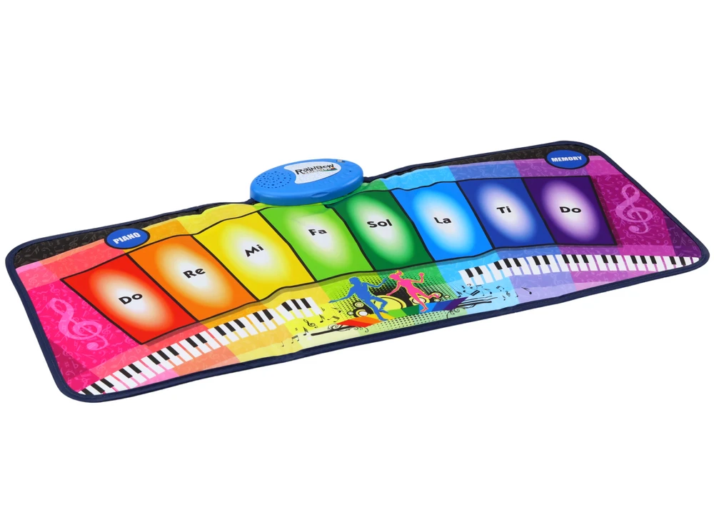 Lean Toys Muzikinis kilimėlis vaikams Rainbow Piano, 80x35 cm