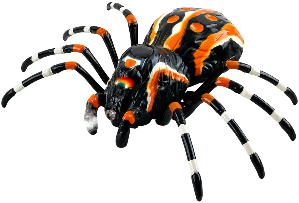 Lean Toys Nuotoliniu būdu valdomas juodas voras tarantulas