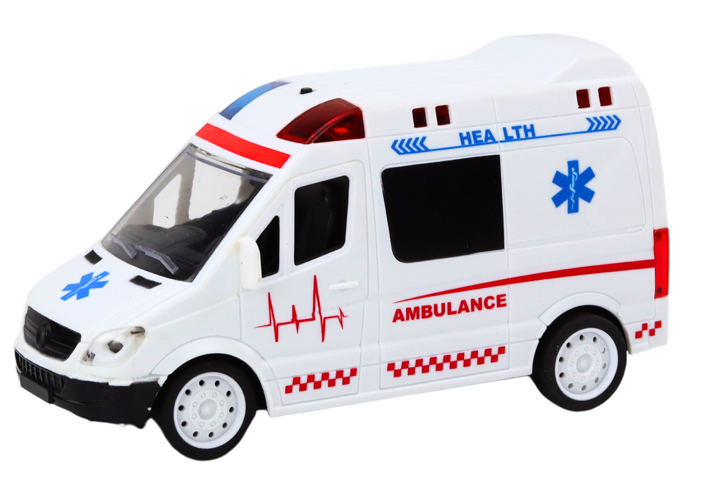 Lean Toys Nuotoliniu būdu valdoma greitoji pagalba su šviesos ir garso efektais