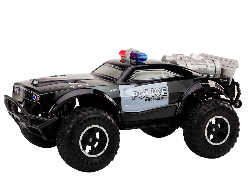 Terenowy Nuotoliniu būdu valdomas automobilis Off-road Remote Controlled Police Car RC 1:8
