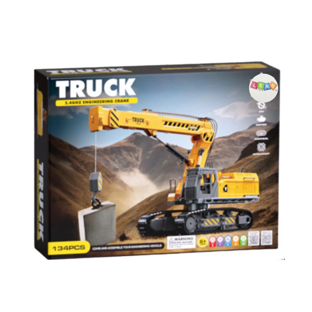 Lean Toys Nuotoliniu būdu valdomas ekskavatorius 133 dalys RC