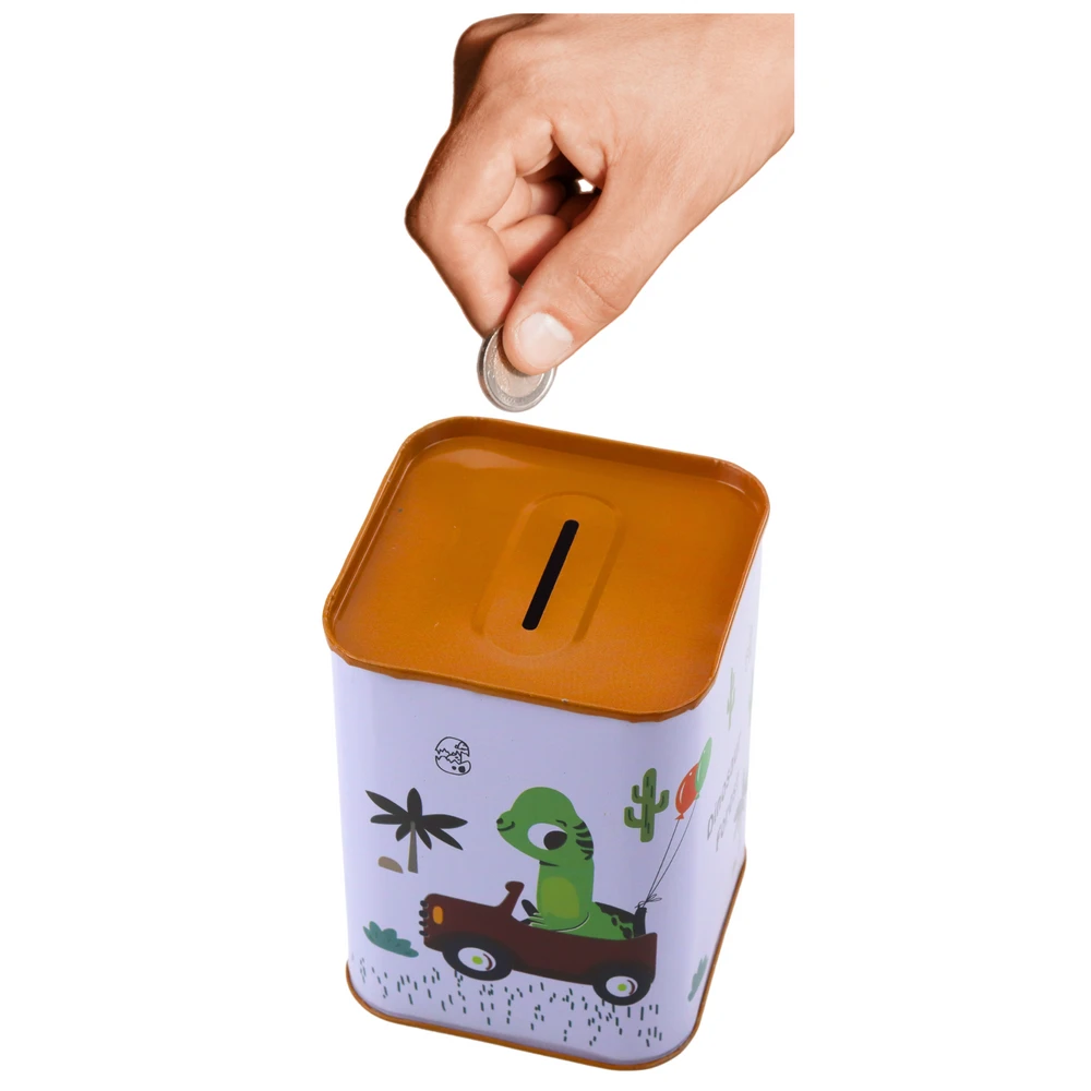 Lean Toys Metalinis taupyklės dinozauras automobilyje 11x8 cm