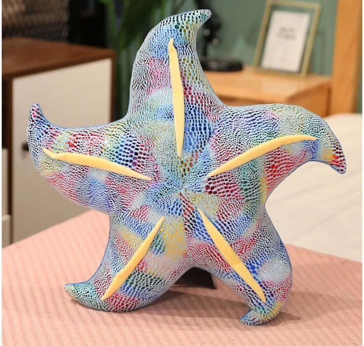 Lean Toys Pliušinis žaislas/pagalvė - jūrų žvaigždė, 45 cm