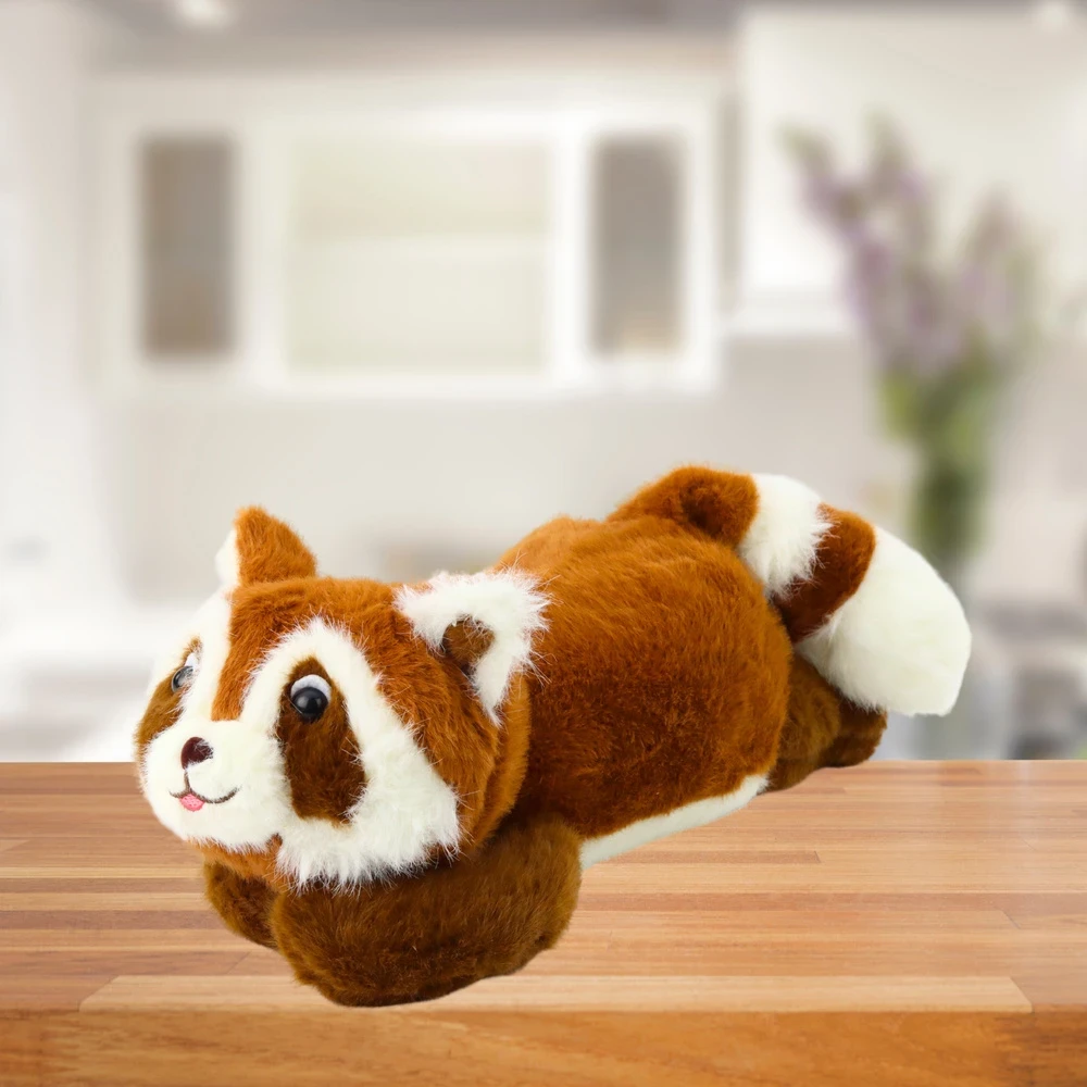 Lean Toys Pliušinis žaislas - gulintis meškėnas, 30 cm