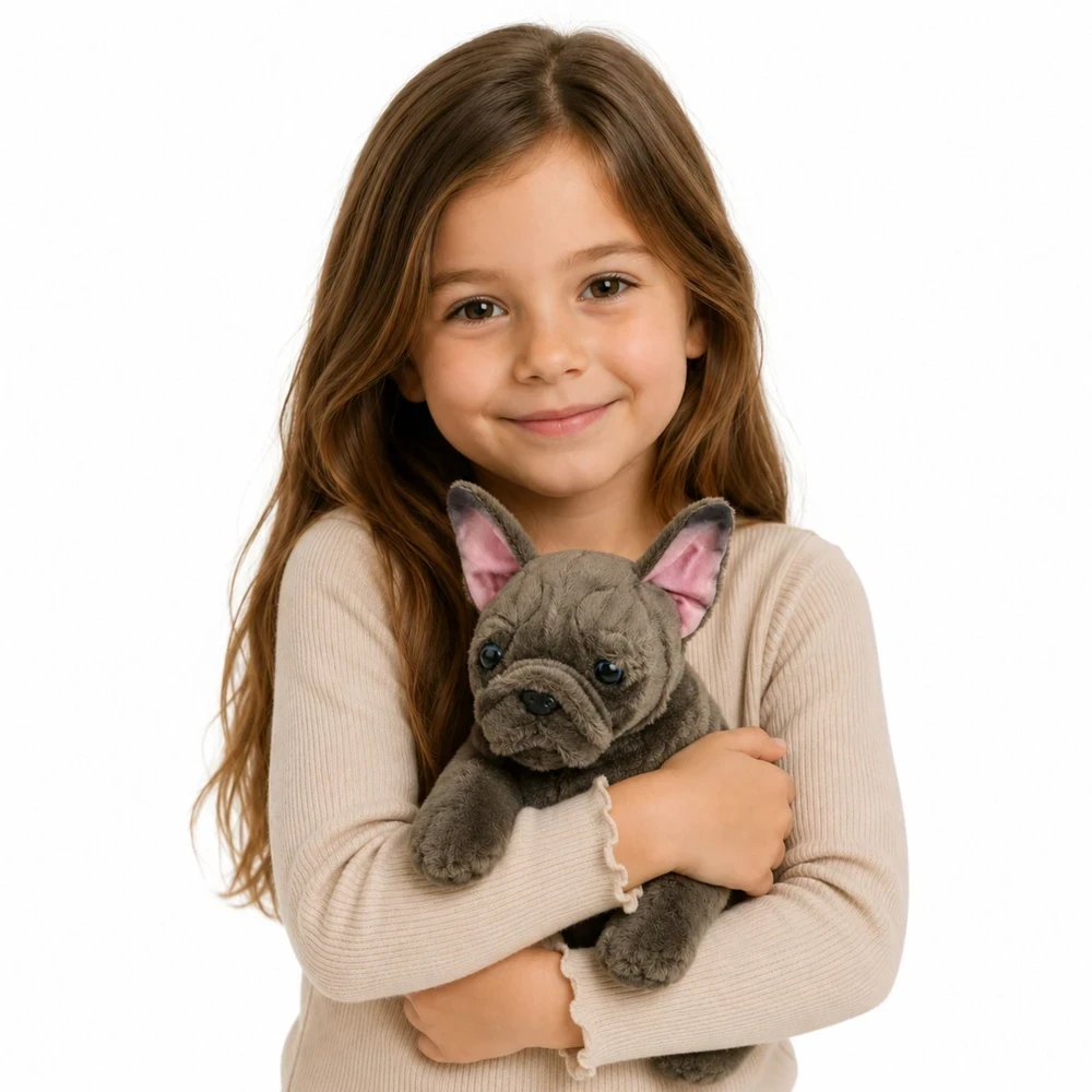 Lean Toys Pliušinis žaislas - prancūzų buldogas, 22 cm