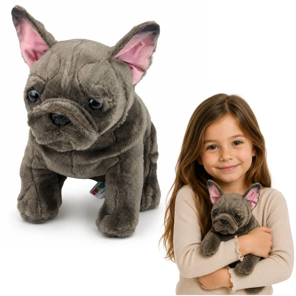 Lean Toys Pliušinis žaislas - prancūzų buldogas, 22 cm