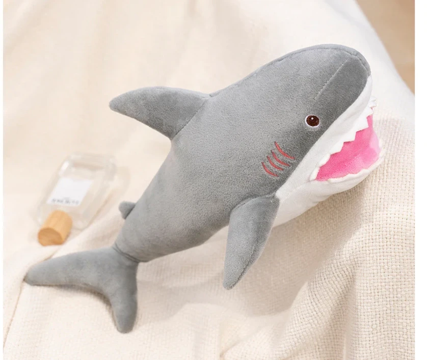 Lean Toys Pliušinis žaislas - pilkas ryklys, 50 cm