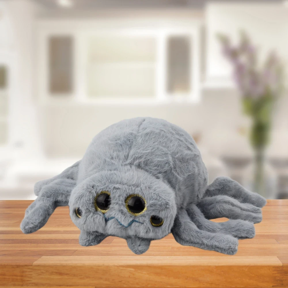 Lean Toys Pliušinis žaislas - pilkas voras, 30 cm
