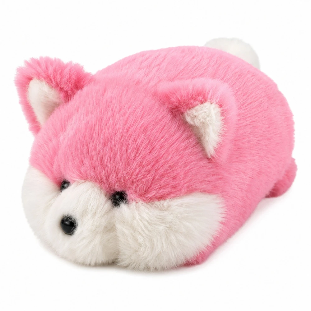 Lean Toys Pliušinis žaislas lapė, rožinė, 16 × 10 × 9 cm