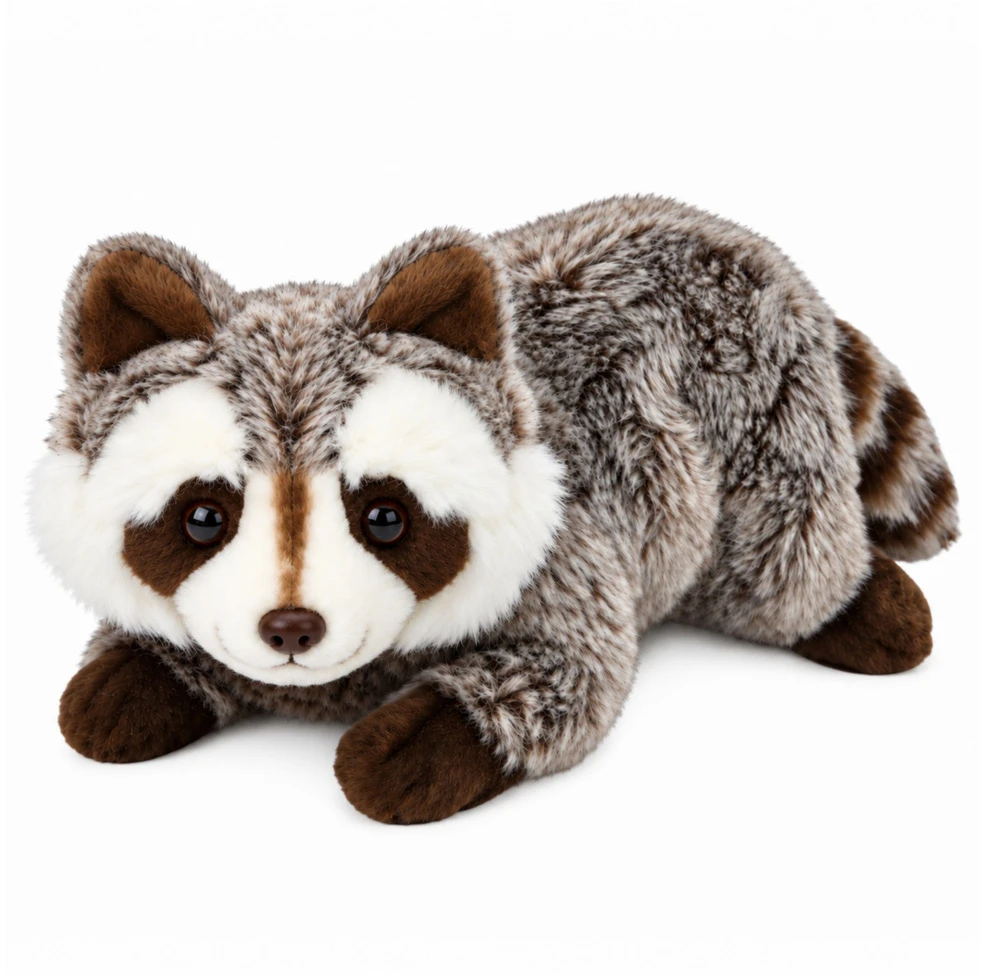 Lean Toys Pluszowy Szop Maskotka Przytulanka Zwierzątko Ruda Pilka 41 cm