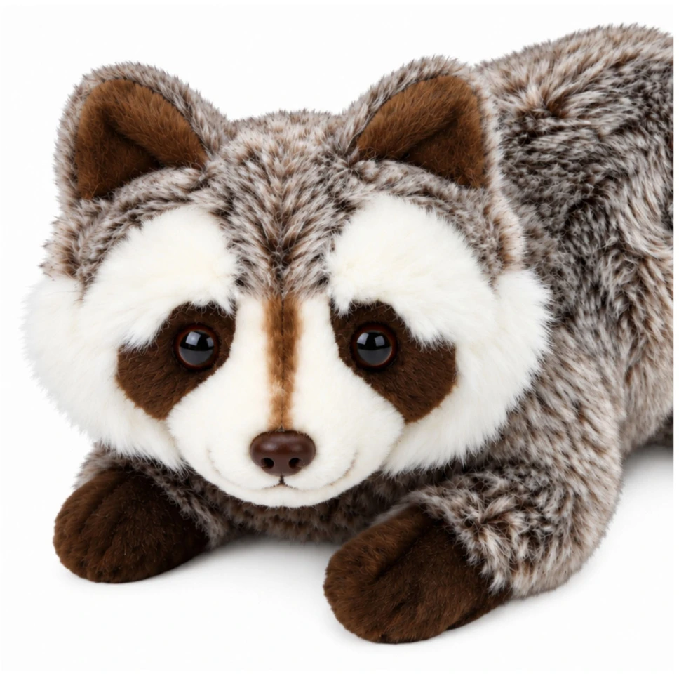 Lean Toys Pluszowy Szop Maskotka Przytulanka Zwierzątko Ruda Pilka 41 cm