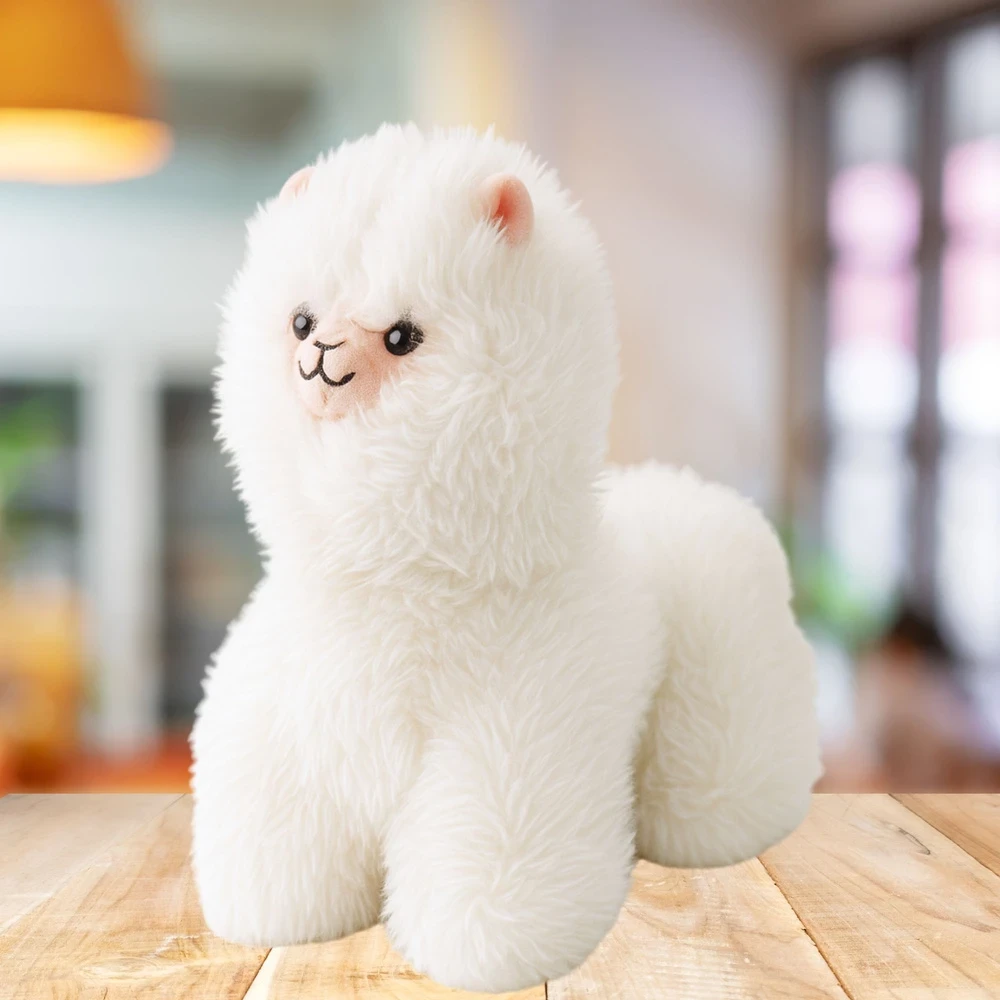 Lean Toys Pliušinis žaislas - balta lama, 40 cm