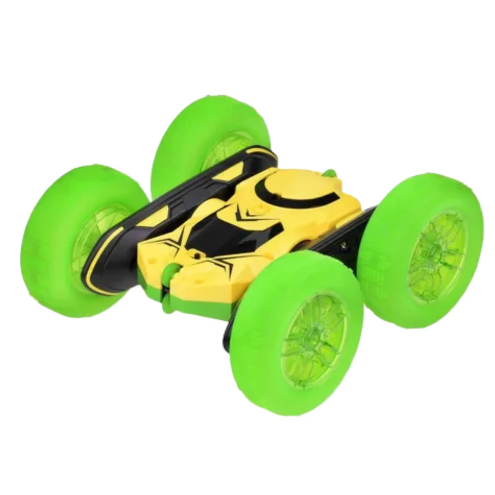 Lean Toys NUOTOLINIU BŪDU VALDOMAS 360° TRIUKŲ AUTOMOBILIS ŽALIAS