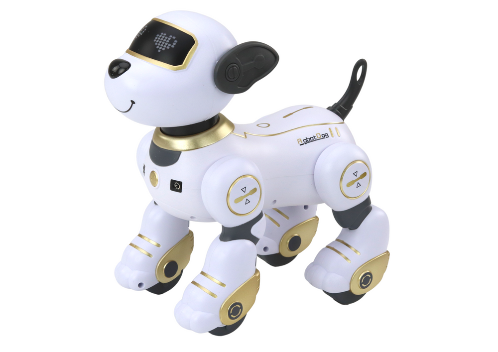 Lean Toys Nuotoliniu būdu valdomas interaktyvus robotas šuo, 23x23x14 cm