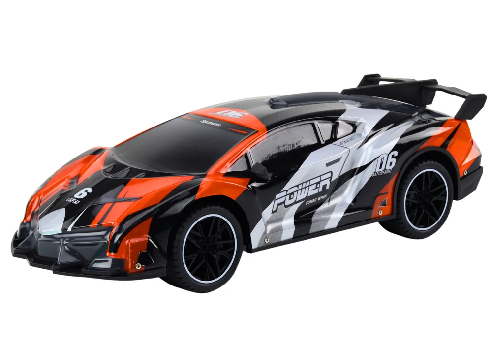 Lean Toys Oranžinis Mašinėlė RC 1:10 Oranžinis Speed ​​iki 25 km/h