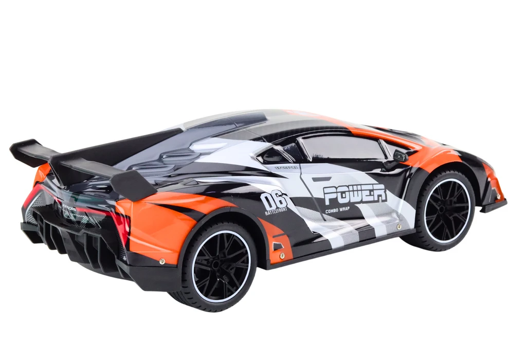 Lean Toys Oranžinis Mašinėlė RC 1:10 Oranžinis Speed ​​iki 25 km/h