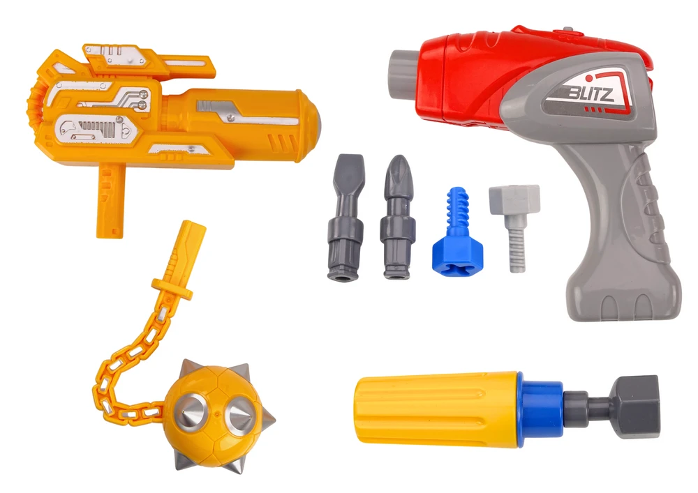 Lean Toys Vaikiškas mėlynas robotas su atsuktuvu