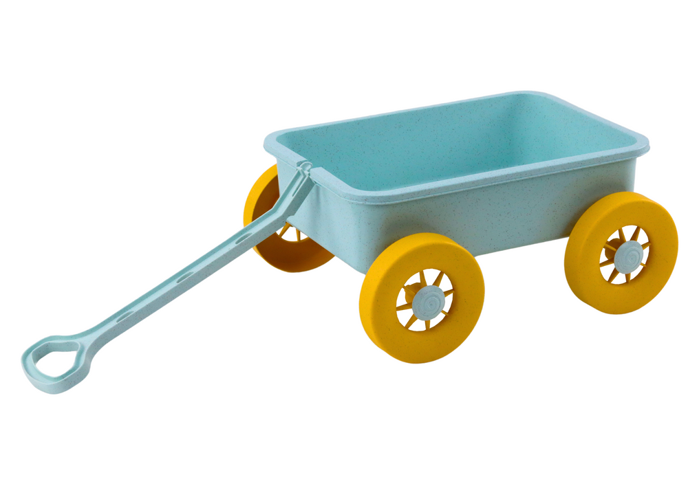 Lean Toys Smėlio vežimėlis pasteliniu turkio atspalviu