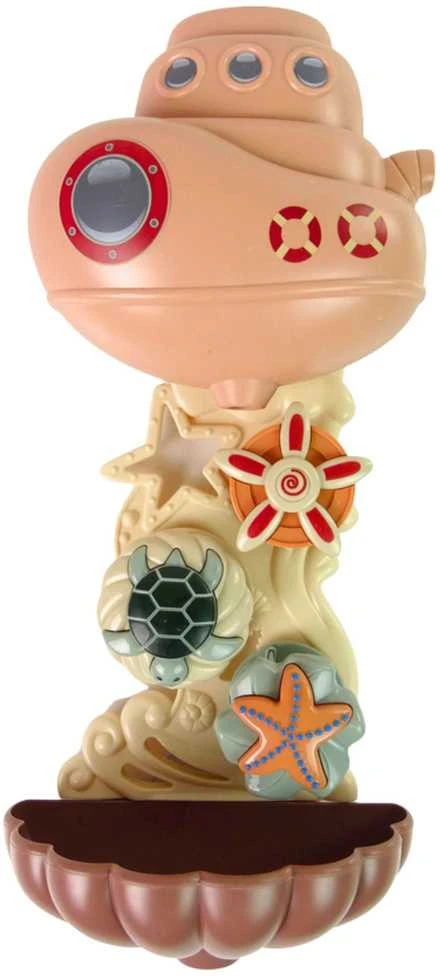Lean Toys Vonios žaislų rinkinys Laivas su kriokliu