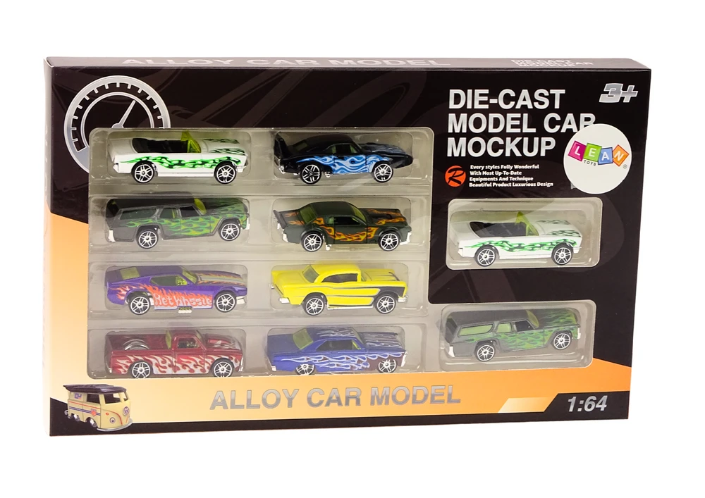 Lean Toys Mašinėlių rinkinys, 10 vnt.
