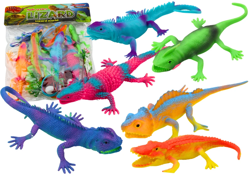 Lean Toys Spalvingų Drakonų Figūrėlių Rinkinys, 8 vnt.