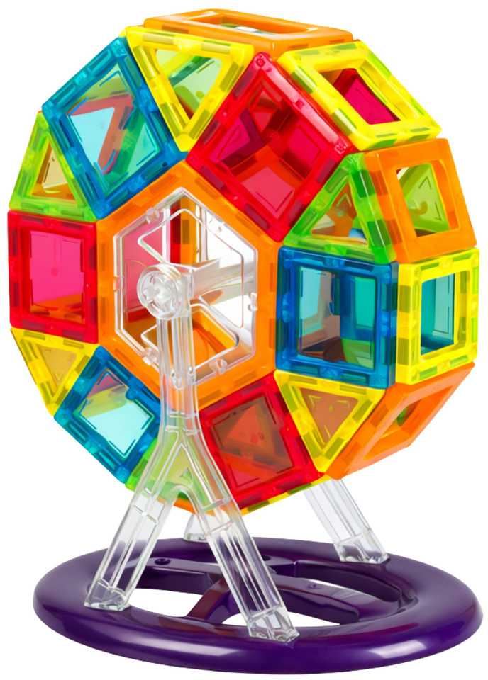 Lean Toys Magnetiniai blokeliai, 70 vnt., edukacinis rinkinys