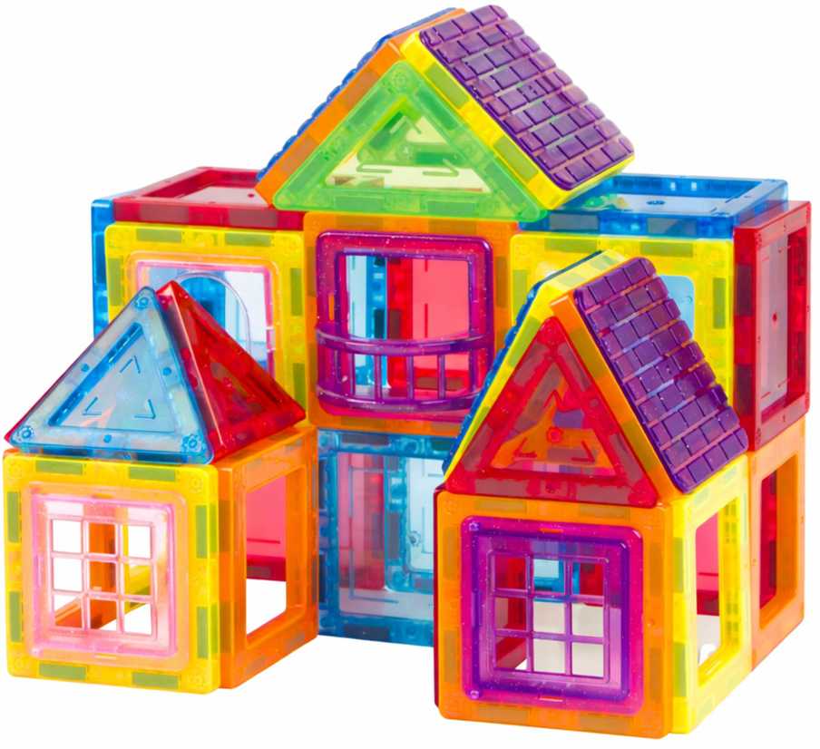 Lean Toys Magnetiniai blokeliai, 70 vnt., edukacinis rinkinys