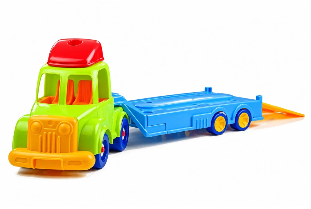 Lean Toys Vilkikas su automobiliukais ir aksesuarais