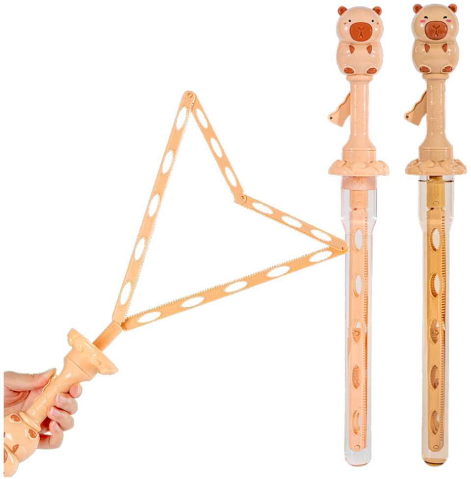 Lean Toys Muilo burbulų lazdelė Capybara 49,5 cm 100 ml