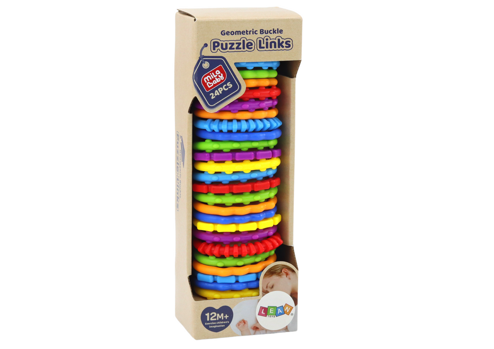 Sensorinių apyrankių rinkinys kūdikiams Lean Toys, 24 vnt.