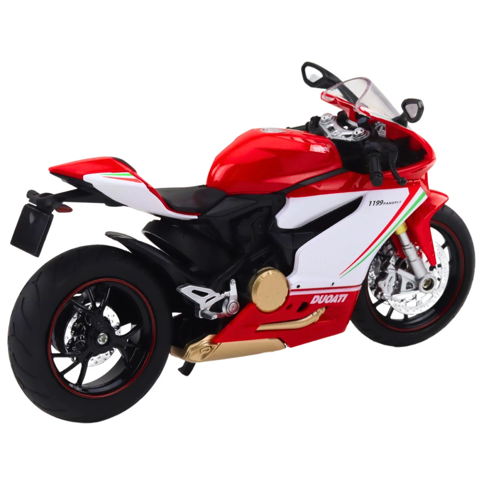 Lean Toys Raudonas Metalinis Sportinis Motociklas su Šviesomis ir Garsais 1:12