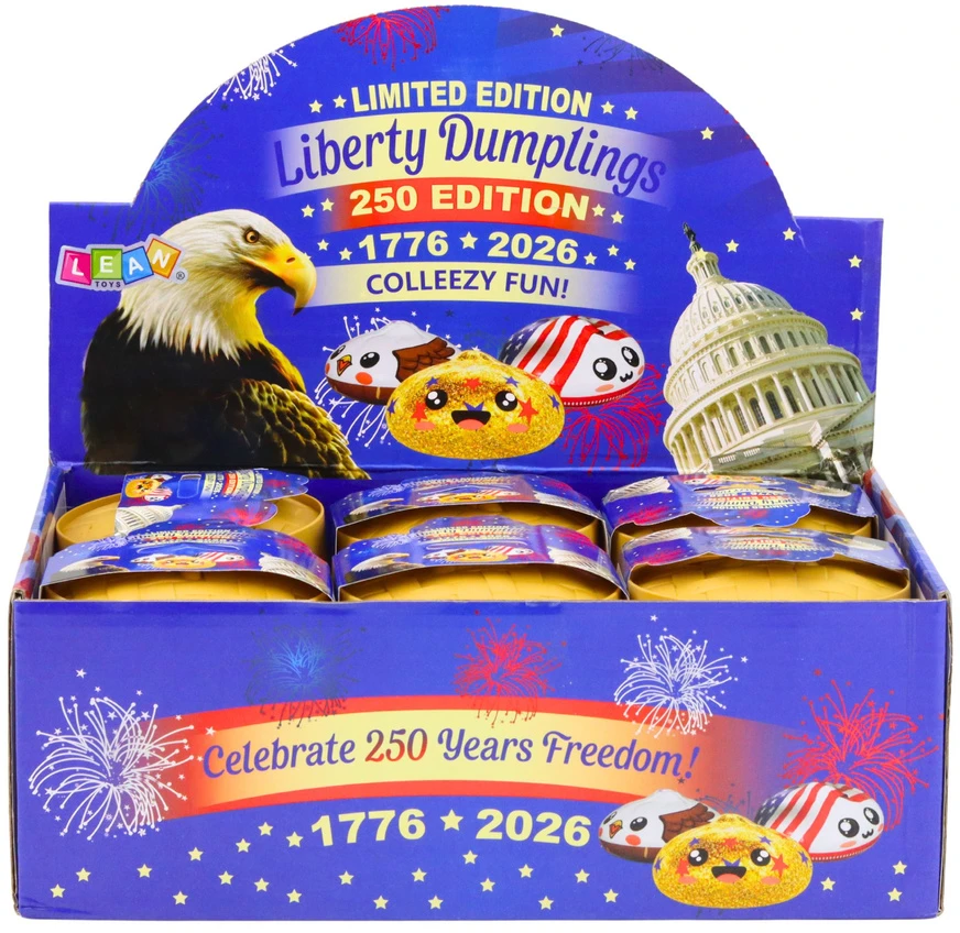 Lean Toys Squishy dumpling dumpling USA and fragrant foam box 8.5 cm