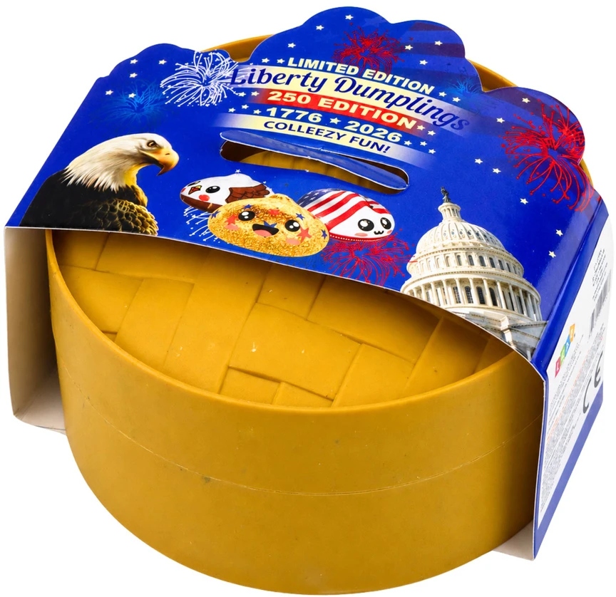 Lean Toys Squishy dumpling dumpling USA and fragrant foam box 8.5 cm