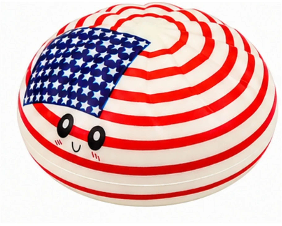 Lean Toys Squishy dumpling dumpling with flags fragrant foam box 8.5 cm