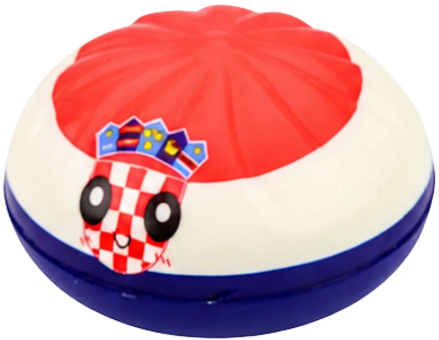 Lean Toys Squishy dumpling dumpling with flags fragrant foam box 8.5 cm