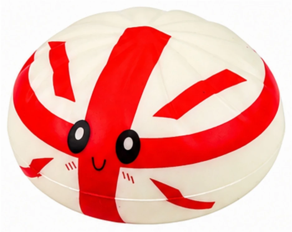 Lean Toys Squishy dumpling dumpling with flags fragrant foam box 8.5 cm