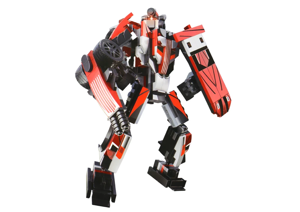 Konstruktorius automobilis - transformeris Lean Toys Porsceh 963, 347d.
